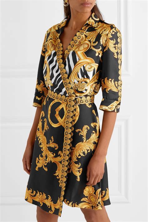 versace collection and gold embellished tubino dress and Black